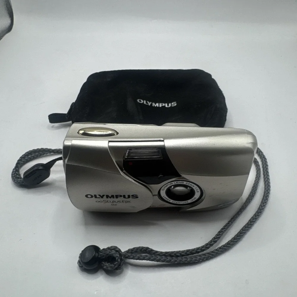 Olympus mju II DLX Stylus Epic 35mm F2.8 Camera – Works Flash Not Working READ‎